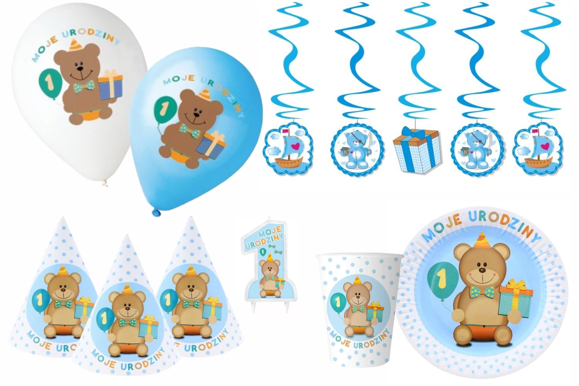 Koleksja roczek miś niebieski